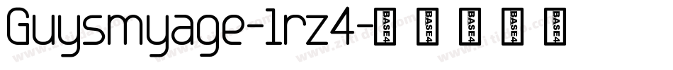 Guysmyage-1rz4字体转换