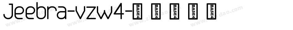 Jeebra-vzw4字体转换