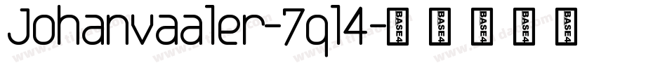 Johanvaaler-7ql4字体转换