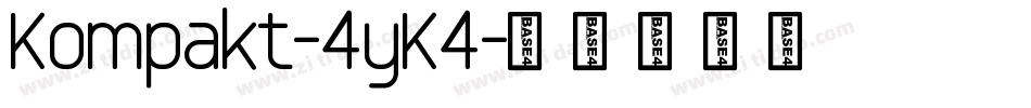 Kompakt-4yK4字体转换