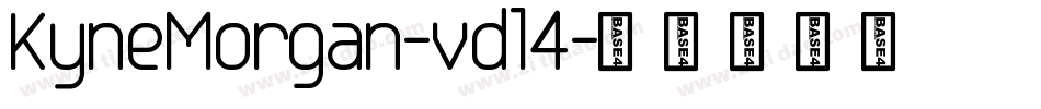 KyneMorgan-vdl4字体转换