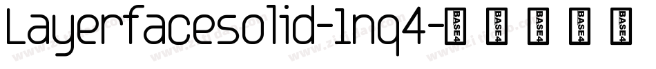 Layerfacesolid-1nq4字体转换