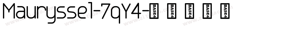 Mauryssel-7qY4字体转换