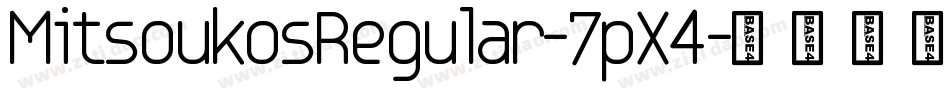 MitsoukosRegular-7pX4字体转换