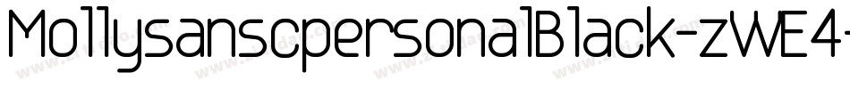 MollysanscpersonalBlack-zWE4字体转换