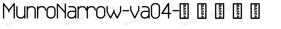 MunroNarrow-vaO4字体转换