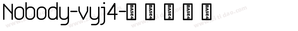 Nobody-vyj4字体转换