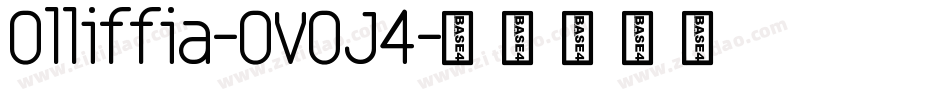 Olliffia-OVOJ4字体转换