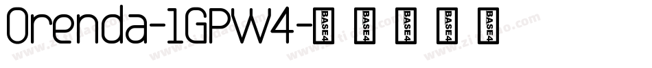 Orenda-1GPW4字体转换