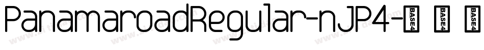 PanamaroadRegular-nJP4字体转换
