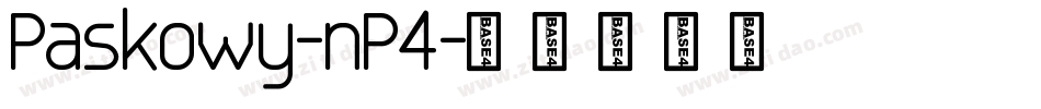 Paskowy-nP4字体转换