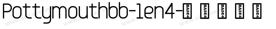 Pottymouthbb-1en4字体转换