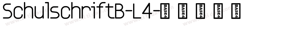 SchulschriftB-L4字体转换