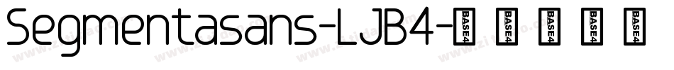 Segmentasans-LJB4字体转换