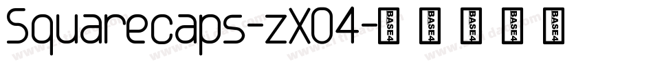 Squarecaps-zXO4字体转换