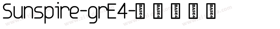 Sunspire-grE4字体转换