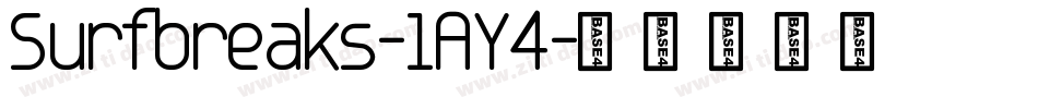 Surfbreaks-1AY4字体转换