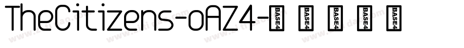 TheCitizens-oAZ4字体转换
