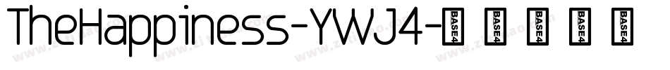 TheHappiness-YWJ4字体转换