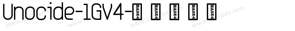 Unocide-1GV4字体转换