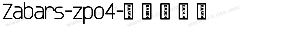 Zabars-zpo4字体转换