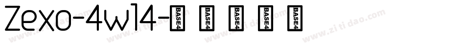Zexo-4wl4字体转换