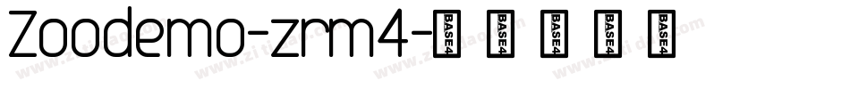 Zoodemo-zrm4字体转换
