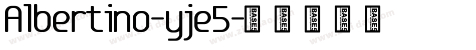 Albertino-yje5字体转换
