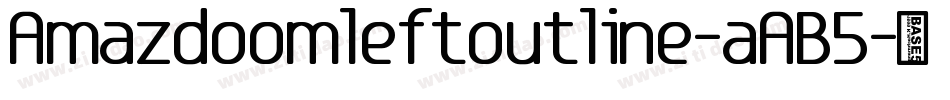 Amazdoomleftoutline-aAB5字体转换