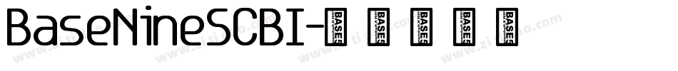 BaseNineSCBI字体转换