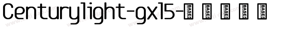 Centurylight-gxl5字体转换