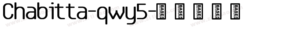 Chabitta-qwy5字体转换