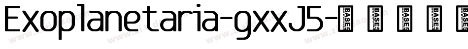 Exoplanetaria-gxxJ5字体转换