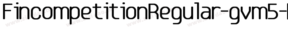 FincompetitionRegular-gvm5字体转换