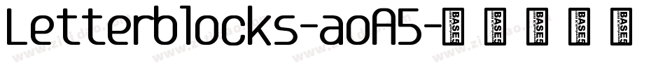 Letterblocks-aoA5字体转换