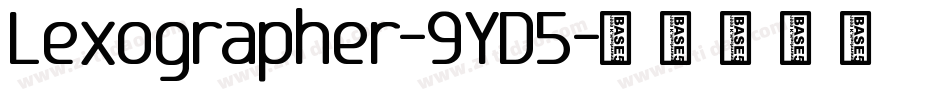 Lexographer-9YD5字体转换