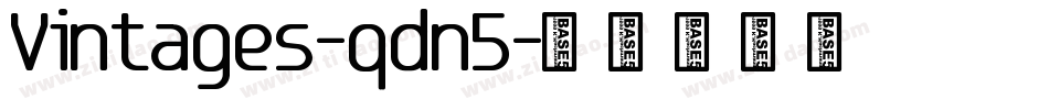 Vintages-qdn5字体转换