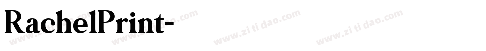 RachelPrint字体转换
