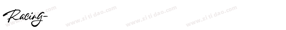 Racing字体转换