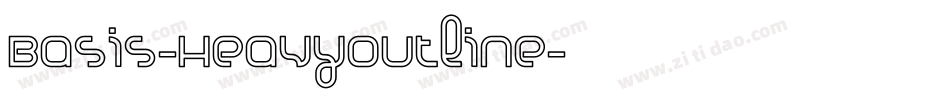 Basis-HeavyOutline字体转换