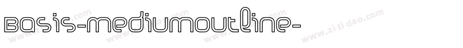 Basis-MediumOutline字体转换