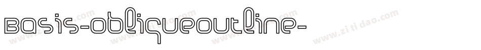Basis-ObliqueOutline字体转换