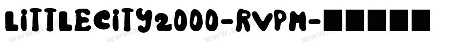 LittleCity2000-RvPM字体转换