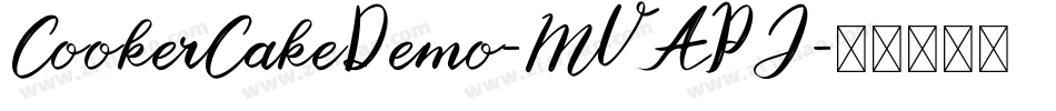 CookerCakeDemo-MVAPJ字体转换