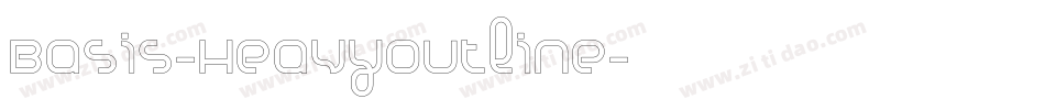 Basis-HeavyOutline字体转换