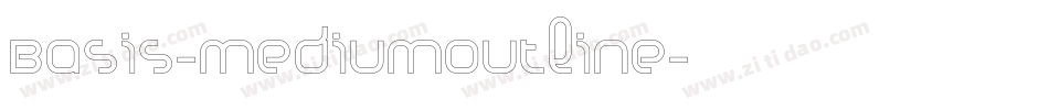 Basis-MediumOutline字体转换