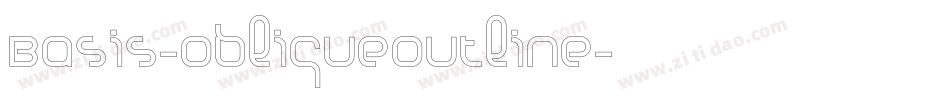 Basis-ObliqueOutline字体转换