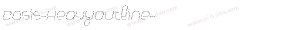Basis-HeavyOutline字体转换