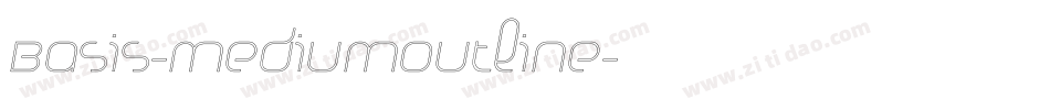 Basis-MediumOutline字体转换
