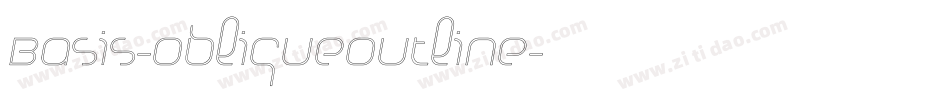 Basis-ObliqueOutline字体转换